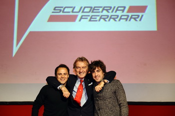 Scuderia Ferraris Christmas lunch saw all the men and women who work on the racing side for the Maranello company, gathered together in the Logistics building, along with the drivers. Alongside them were representatives from all the sponsors and suppliers, whose support is vital to the Scuderia. There were over a thousand people in total.