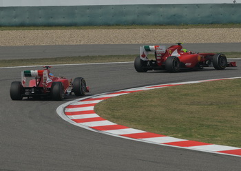 FERRARI 150 ITALIA - FERNANDO ALONSO AND FELIPE MASSA - 2011 CHINESE GRAND PRIX, SHANGHAI