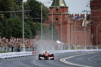 GIANCARLO FISICHELLA - FERRARI F10 - MOSCOW CITY RACING 2011, RUSSIA