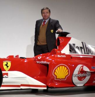 Jean Todt with the Ferrari F2004