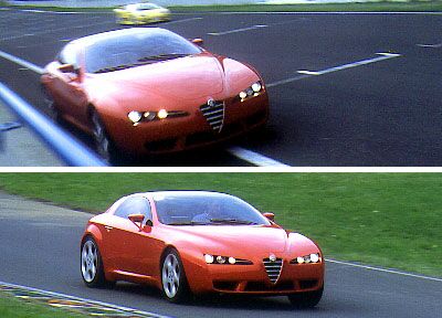 Italdesign Alfa Romeo Brera on the Supercar Rally 2002