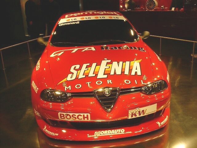 Fabrizio Giovanardi's European Touring Car Championship winning Alfa Romeo 156 GTA SuperTouring at the Birmingham Motor Show