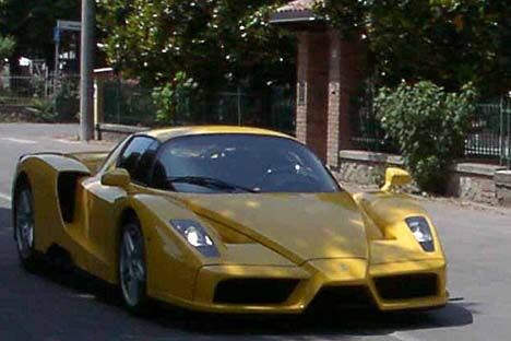 the new Enzo Ferrari out testing