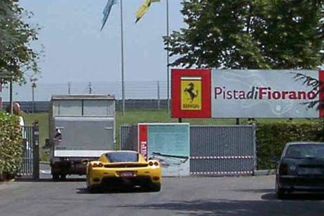 the new Enzo Ferrari at Fiorano