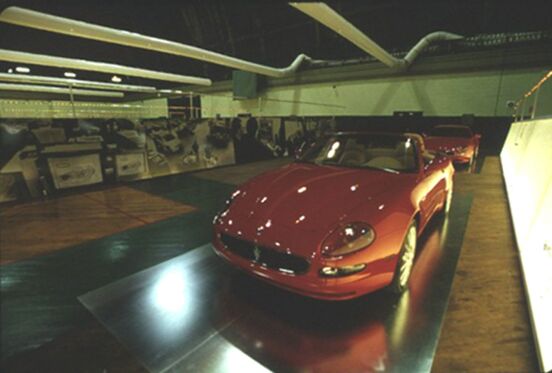 Maserati Spider at the 'Italian Avant Garde in Car Design' exhibition