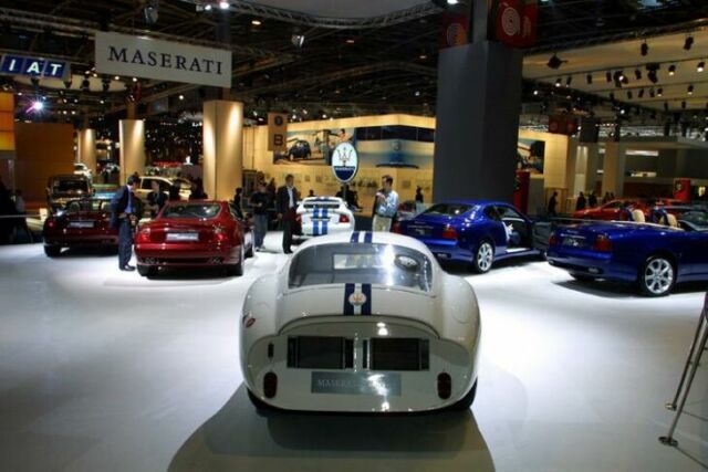 the Maserati stand in Paris