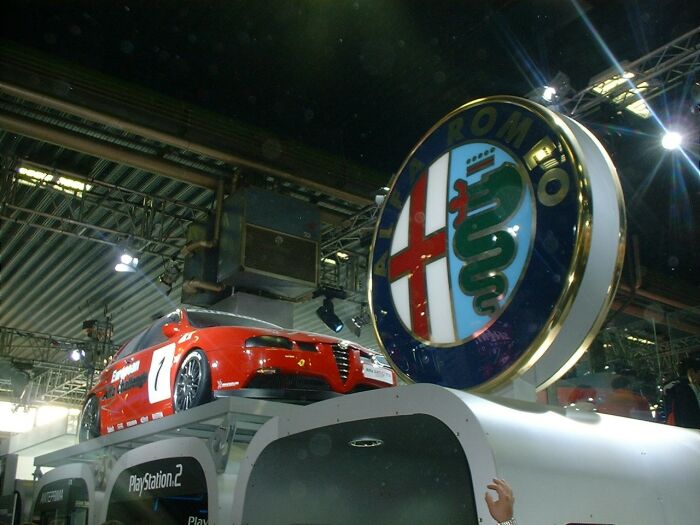 Alfa Romeo stand at the 2003 Bologna Motor Show