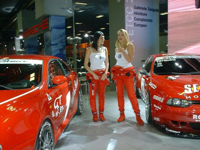 Alfa Romeo stand at the 2003 Bologna Motor Show