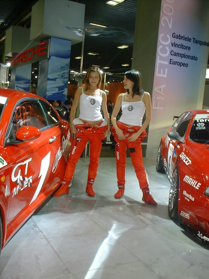 Alfa Romeo stand at the 2003 Bologna Motor Show