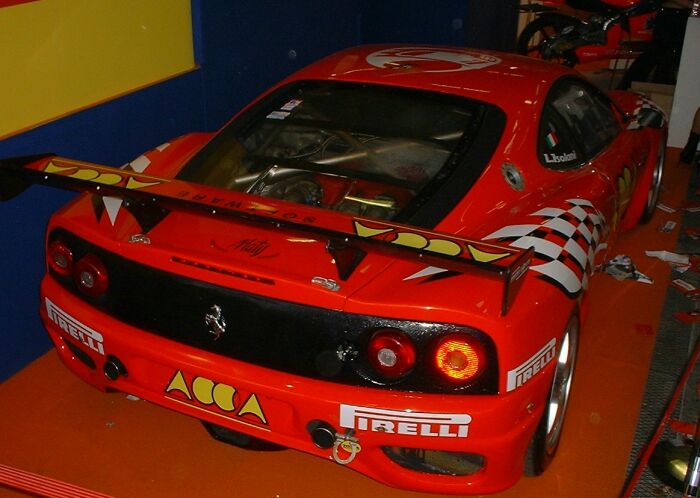 Ferrari 360 Modena at the 28th Bologna Motor Show. Photo: Marco Tenuti.