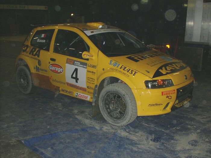 Fiat Punto Abarth Rally at the 28th Bologna Motor Show. Photo: Marco Tenuti.