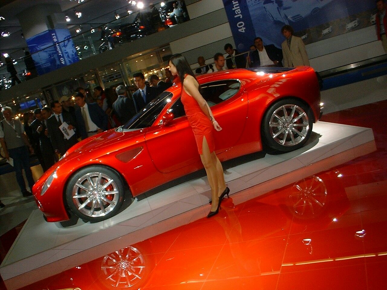 Alfa Romeo 8c Competizione is unveiled at the 2003 Frankfurt Motor Show