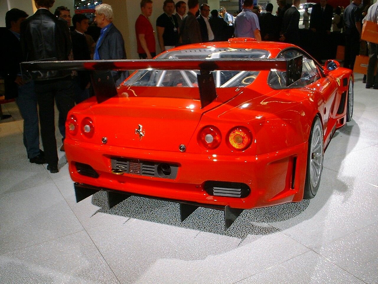 The Ferrari 575GTC is unveiled at the 2003 Frankfurt Motor Show