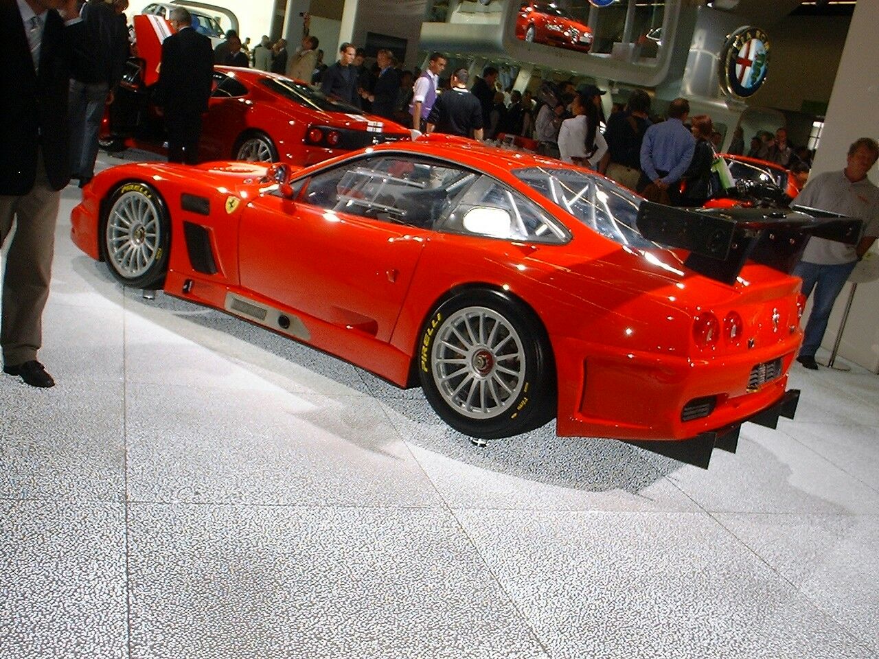 The Ferrari 575GTC is unveiled at the 2003 Frankfurt Motor Show