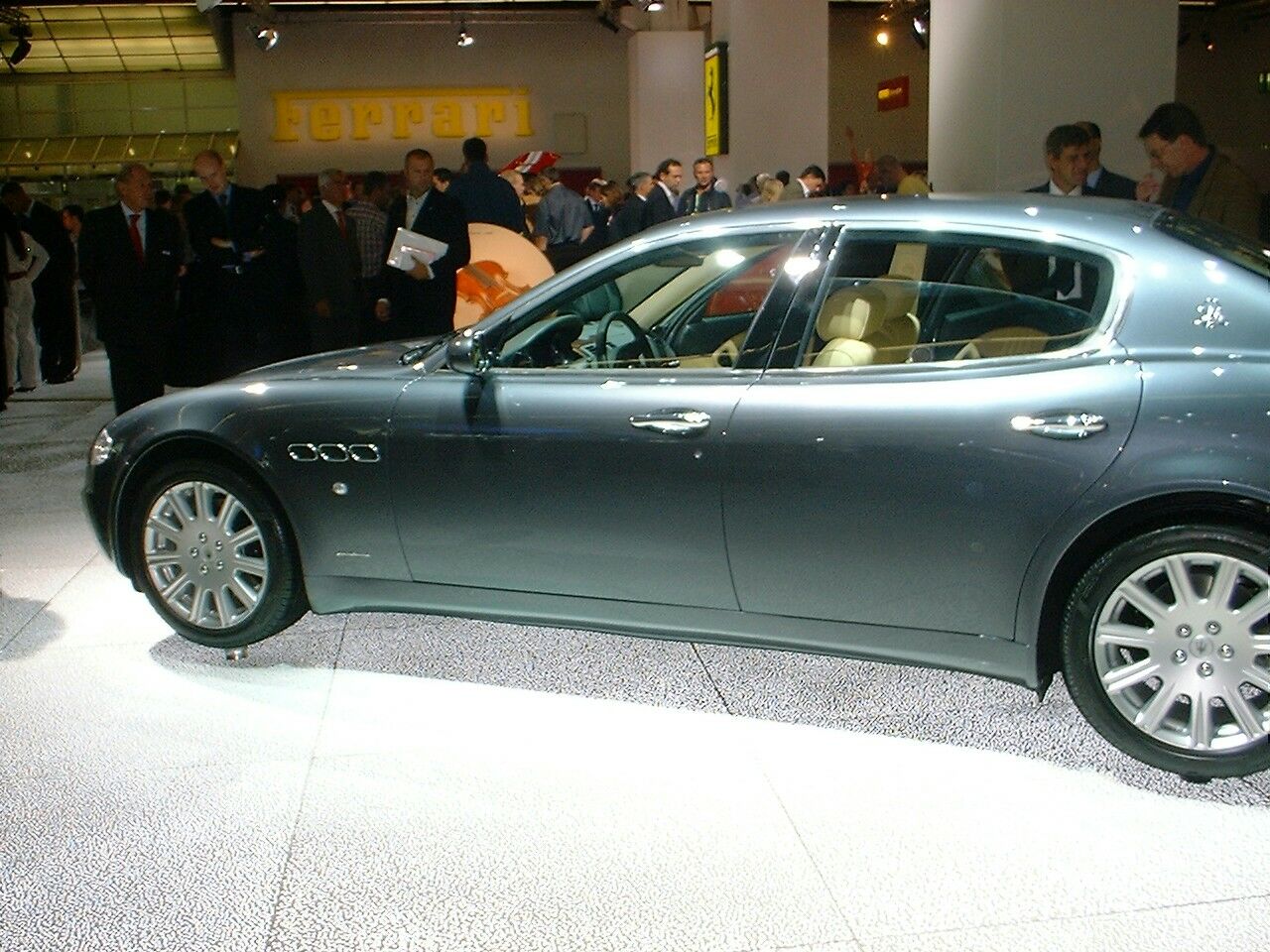 World Premiere of the Maserati Quattroporte at the 2003 Frankfurt Motor Show