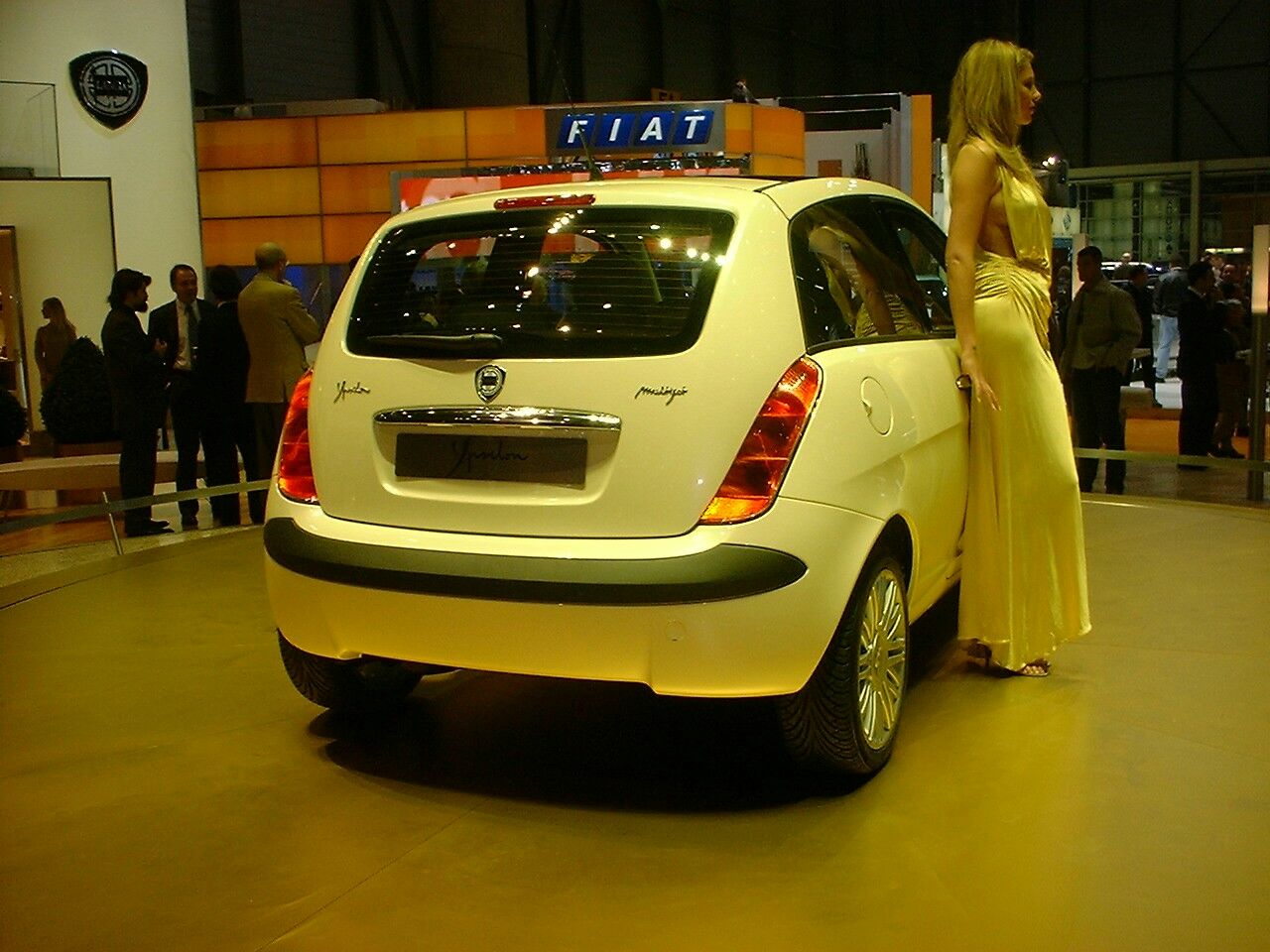 the new Lancia Ypsilon at the 2003 Geneva Motor Show