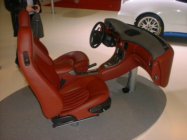 Maserati Coupe and Spyder interior at the 2003 Geneva Motor Show