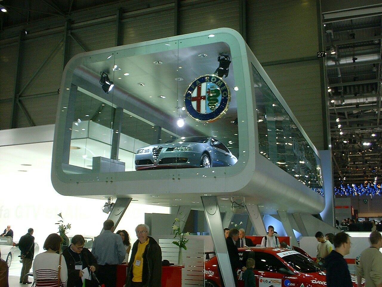 Alfa Romeo stand at the 2003 Geneva Motor Show