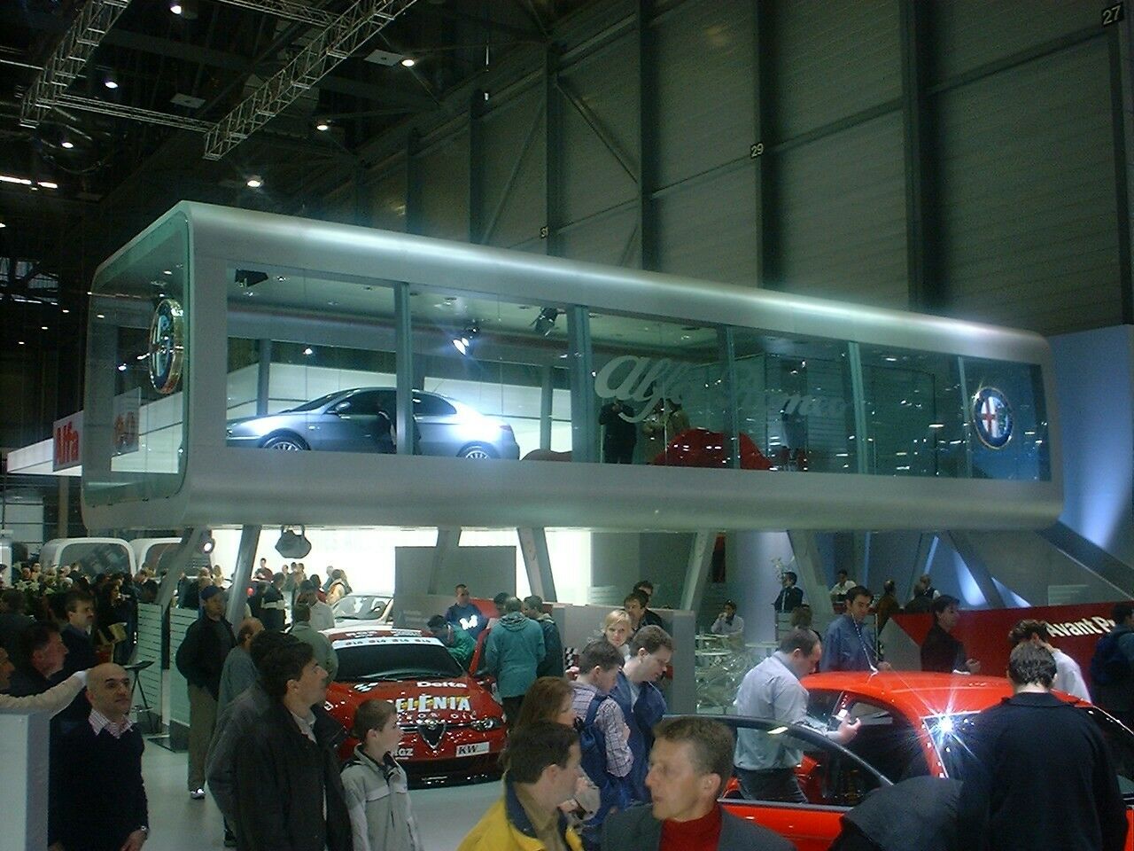 Alfa Romeo stand at the 2003 Geneva Motor Show