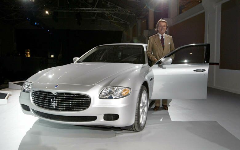 Ferrari-Maserati President Luca di Montezemolo presents the Quattroporte