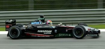 Justin Wilson at the Malaysian Grand Prix, click here for Minardi's race report