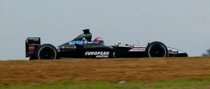 Justin Wilson had a solid run in the Minardi to line up at the back of the grid