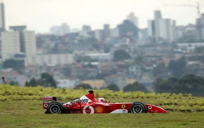 Rubens Barrichello at the 2003 Brazilian Grand Prix