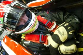 Justin Wilson in his Minardi-Cosworth at Interlagos