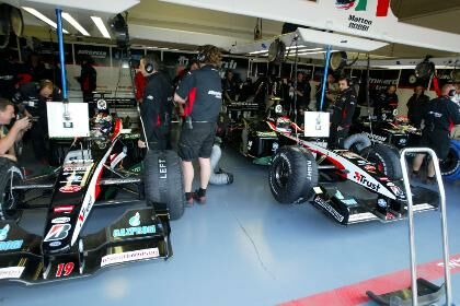 Minardi at the 2003 San Marino Grand Prix