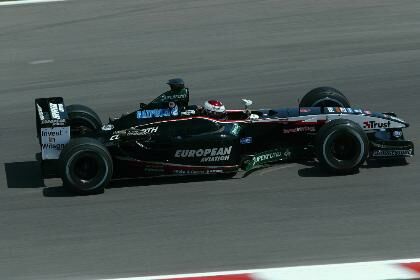 Jos Verstappen, Minardi-Cosworth at Barcelona