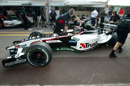 Minardi at the 2003 Monaco Grand Prix