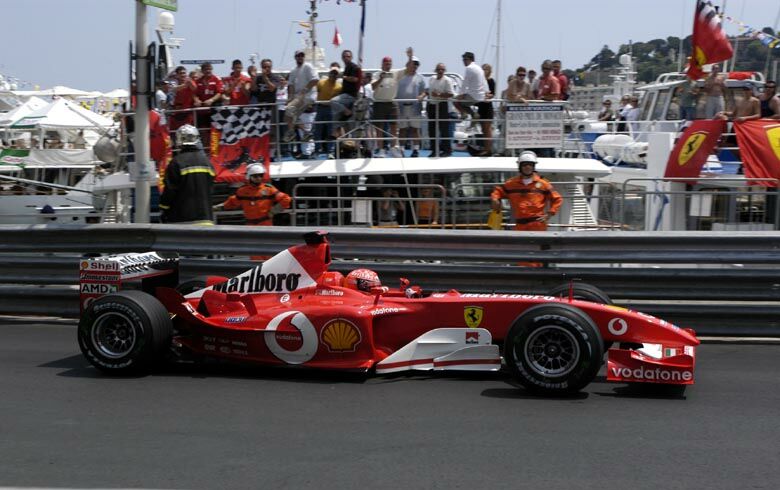 Michael Schumacher could only manage fifth slot on the grid for tomorrow's Monaco Grand Prix