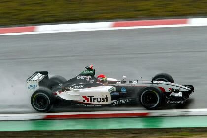 Minardi at the 2003 European Grand Prix at the Nurburgring