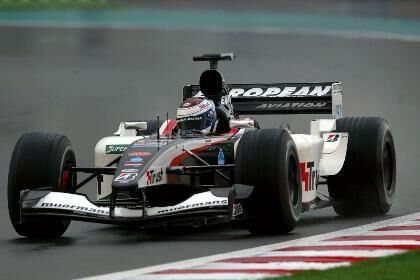 European Minardi Cosworth at the 2003 French Grand Prix at Magny Cours