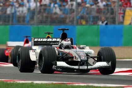 European Minardi Cosworth at the 2003 French Grand Prix at Magny Cours