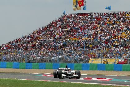 European Minardi Cosworth at the 2003 French Grand Prix at Magny Cours