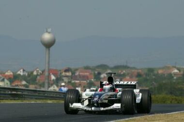 European Minardi Cosworth during qualifying in Hungary