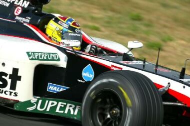 European Minardi Cosworth during qualifying in Hungary