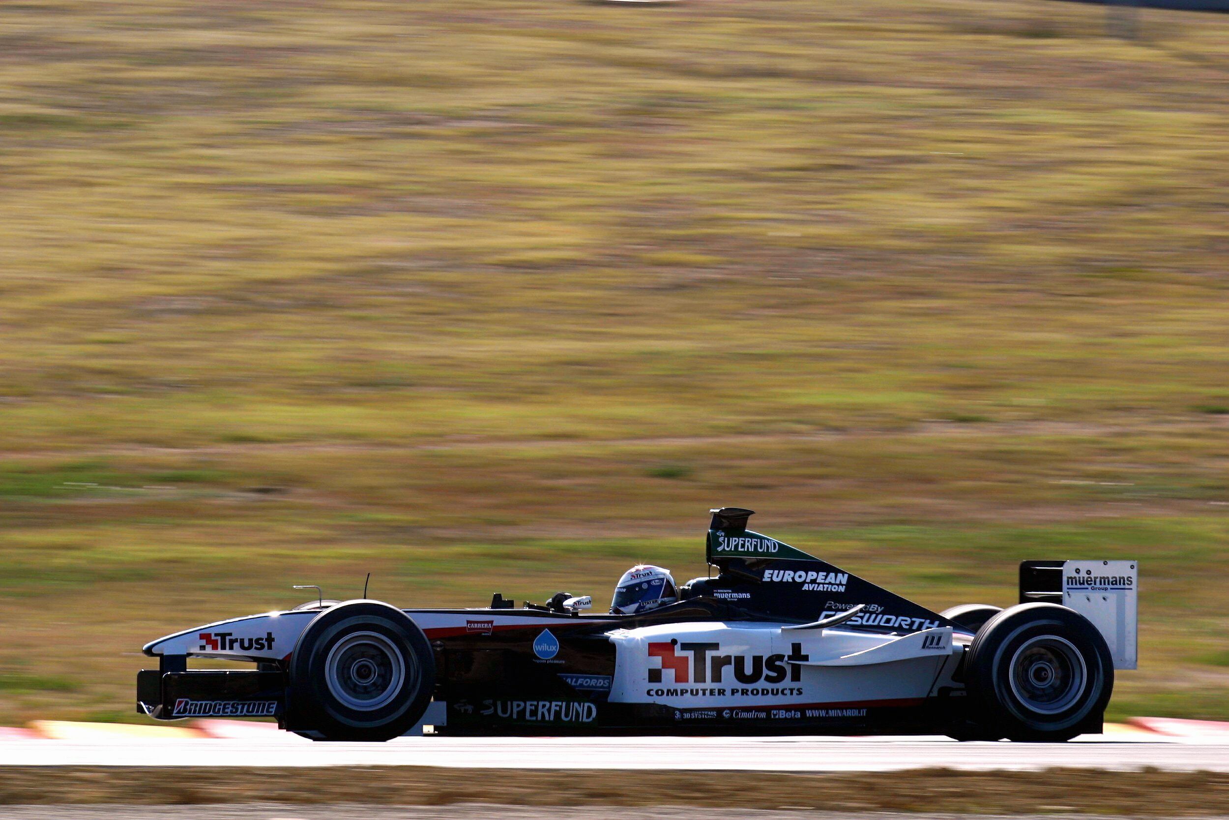 Minardi Cosworth PS04 tests at Mugello