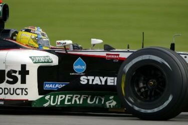 European Minardi Cosworth at the 2003 United States Grand Prix, Indianapolis