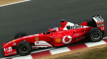 Rubens Barrichello on his way to pole position at Suzuka