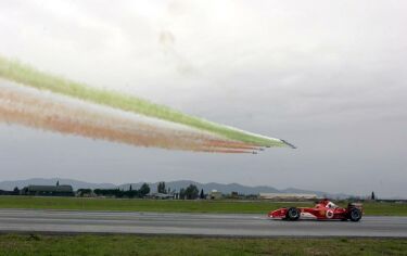 Michael Schumacher versus Eurofighter Typhoon