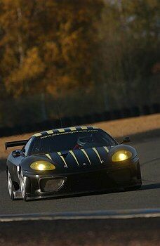 The Klaus Engelhorn, Philipp Peter and Andrea Montermini combination on its way to GT victory at the Le Mans 1000kms last weekend