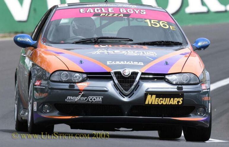 The Alfa Romeo 156GTA during the Bathurst 24 Hours last month