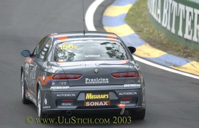 The Alfa Romeo 156GTA during the Bathurst 24 Hours last month