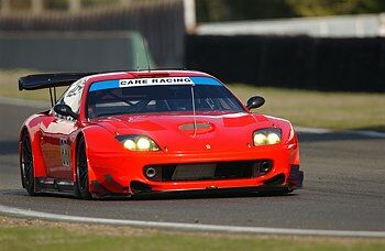 Care Veloqx Ferrari 550 Maranello testing at Le Mans