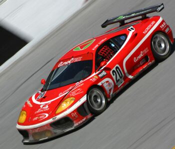 The no20 JMB Racing Team USA Ferrari 360GT survived to come home 14th overall at the 2003 Daytona 24 Hours