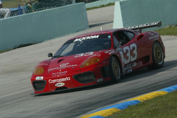 The Ferrari of Washington 360GT on its way to winning the GT class in Miami