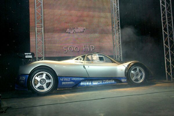 the Carsports Modena GR is unveiled at a Belgian Nightclub