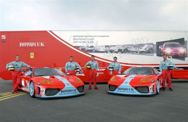 Team Maranello Concessionaires line up is unveiled as the team gear up for an assault on the N-GT class in the 2003 FIA GT Championship